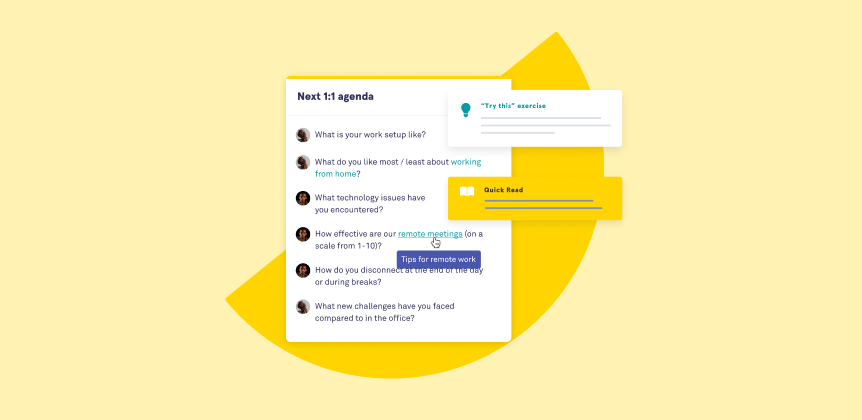 Machine learning highlighting a keyword in a meeting agenda and providing suggested learning content