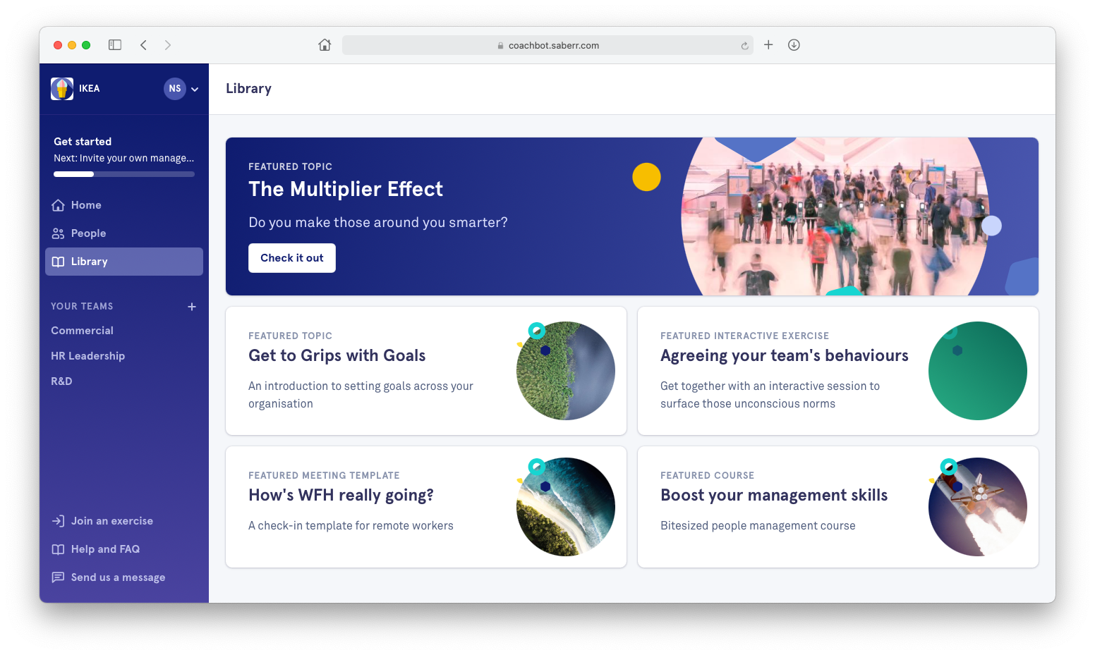 Example of customised Saberr library