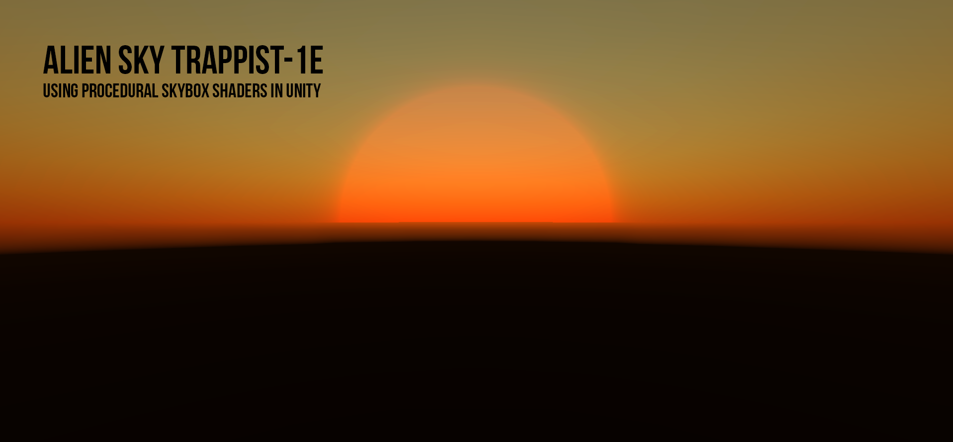 Creating a procedural skybox material in Unity for TRAPPIST-1E