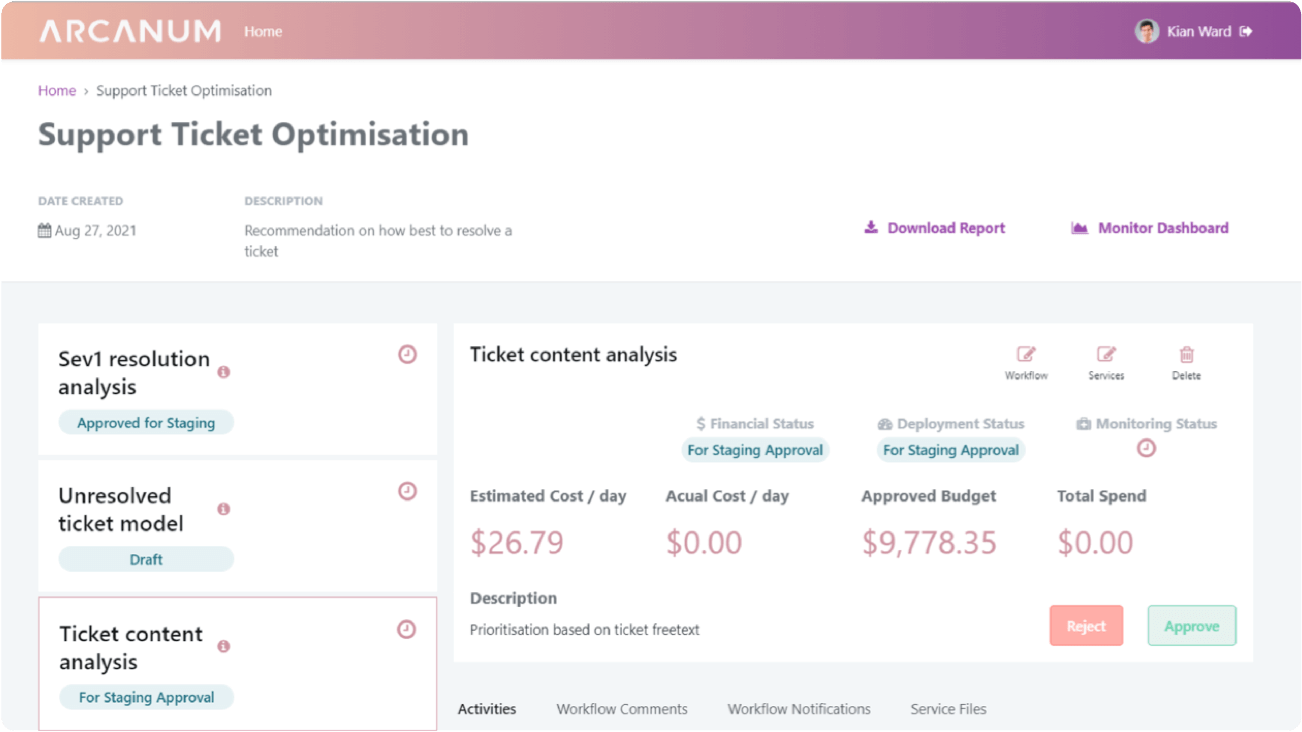 accelerate application screenshot