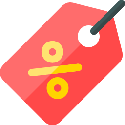 Coupon de réductions affichant des pourcentages