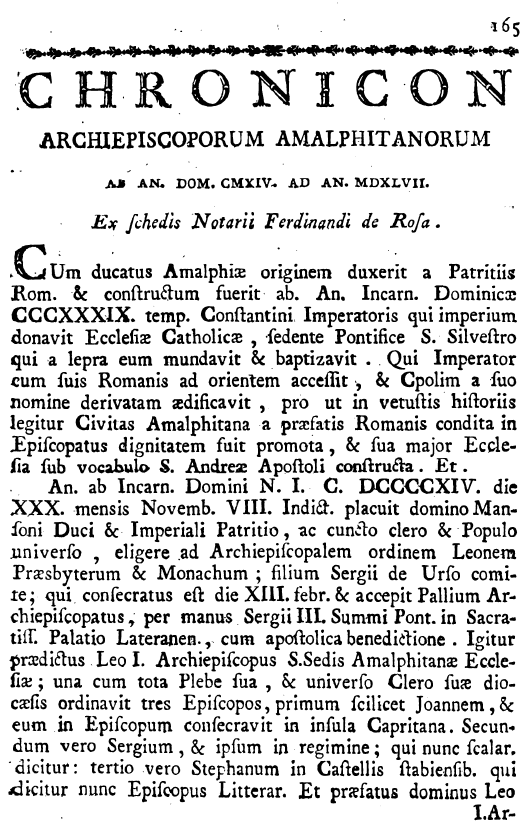 Pelliccia, Cronicon, p. 165