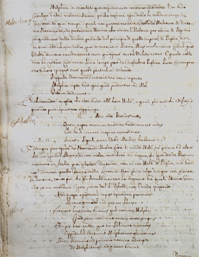 Mannelli, p. 45r, su Malaterra, Melfi e i normanni
