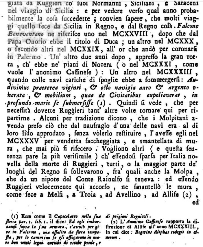 Antonini, Ruggero II distrugge la molpa, p. 374