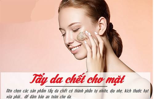 Chăm sóc da mặt bằng cách tẩy da chết trên da