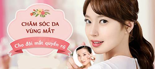 Chăm sóc da mặt hàng ngày ở vùng quanh mắt