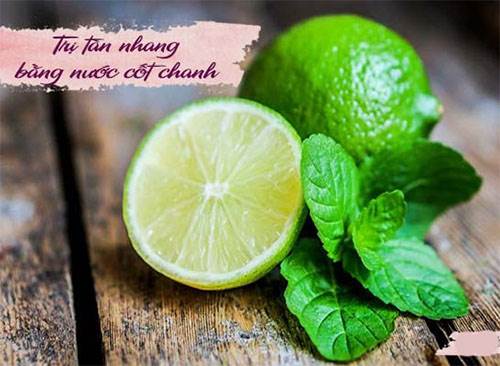 Cách loại bỏ nám tàn nhang bằng chanh tươi