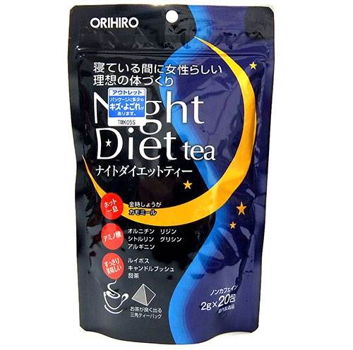 Review trà giảm cân Orihiro night diet tea Nhật Bản