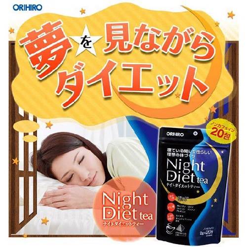 Review trà giảm cân Orihiro night diet tea Nhật Bản có tốt không