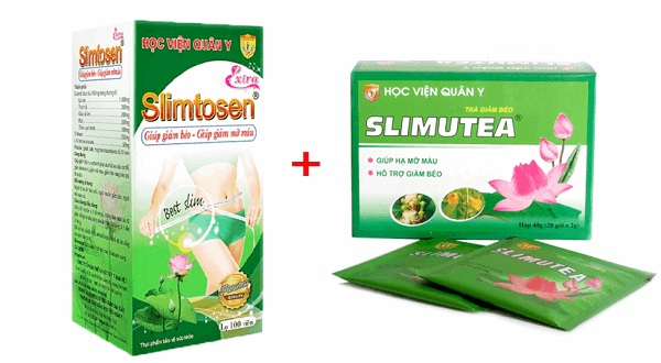 Review Bộ giảm cân Slimtosen và Slimutea của Học viện quân y