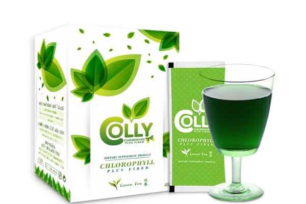 Trà xanh giảm cân Colly Green Tea Chlorophyll Plus Fiber Thái Lan