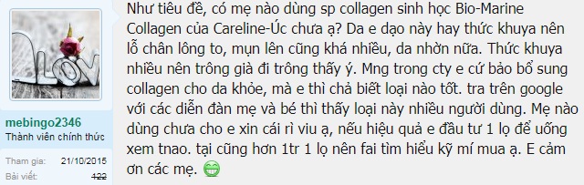Viên uống bio-marine collagen review từ người dùng thực tế