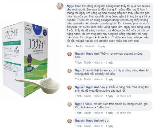Review Collagenaid Nitta dạng bột 200g Nhật Bản từ người dùng thực tế