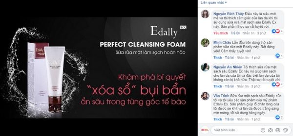 Review sữa rửa mặt Edally