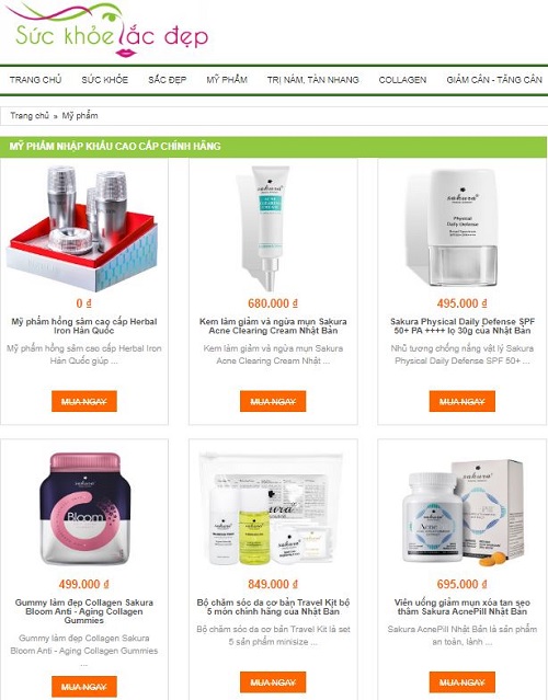 shop bán mỹ phẩm tại Tuyên Quang