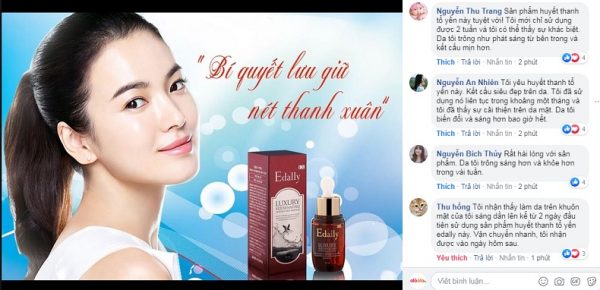 tinh chất trẻ hóa da edally có tốt không