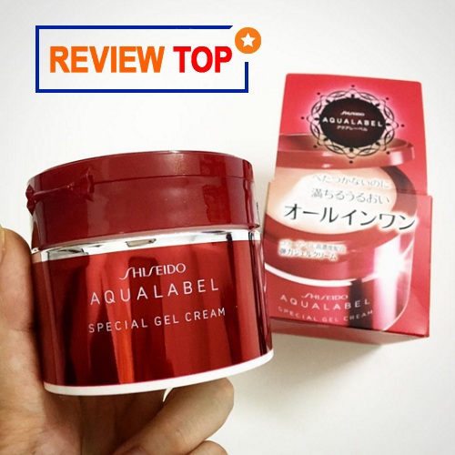 Shiseido Aqualabel Special Gel Cream màu đỏ