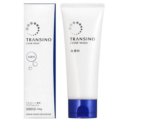 sua rua mat trang da transino clear wash 100g 2