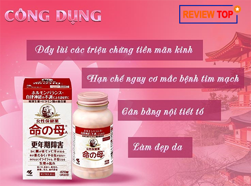 những công dụng của viên tiền mãn kinh kobayashi