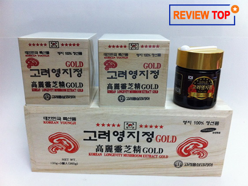 cao linh chi hộp gỗ trắng của hàn quốc