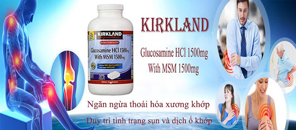 Viên uống kirkland glucosamine hcl 1500mg with msm 1500mg review