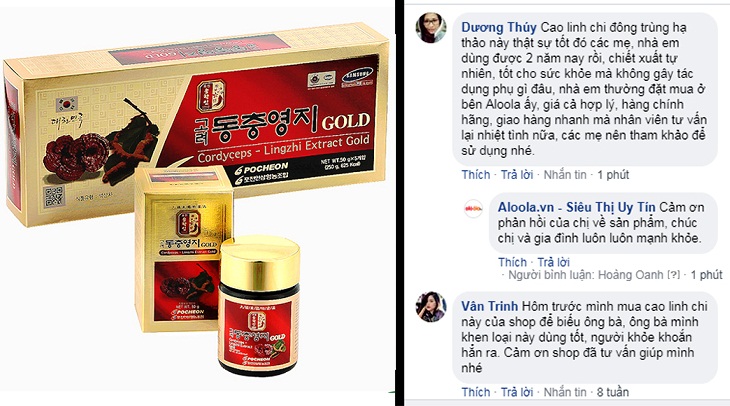 review cao linh chi đông trùng hạ thảo từ chia sẻ khách hàng