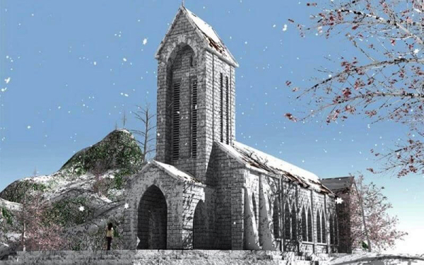 nhà thờ đá - địa điểm du lịch sapa
