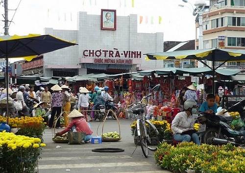 chợ lớn trà vinh - điểm du lịch gần cần thơ