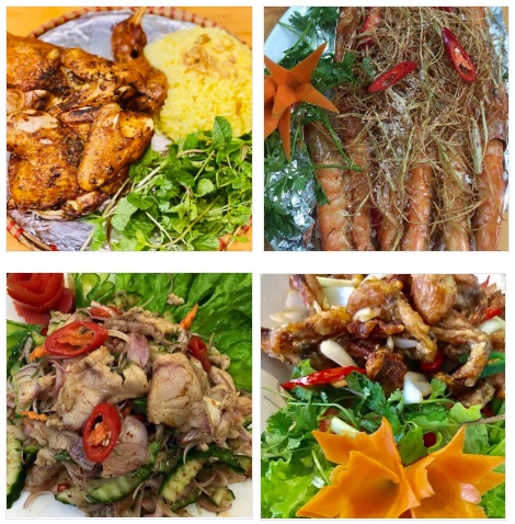các món ăn ngon ở quán mộc