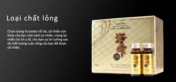 Umino Shizuku Fucoidan dạng nước