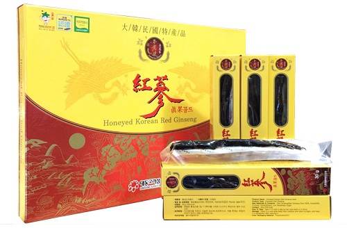hồng sâm tẩm mật ong daedong nguyên củ 10 củ 300g
