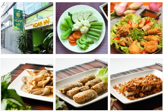 những món ăn chay đọc đáo tại nhà hàng hoan hỉ