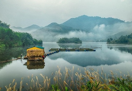 buổi chiều tà hữu tình đầm ao châu