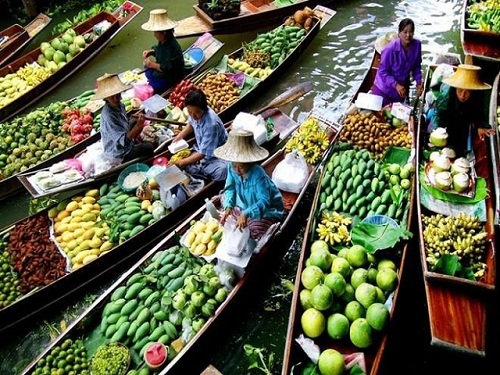 chợ nổi cái bè có gì hót