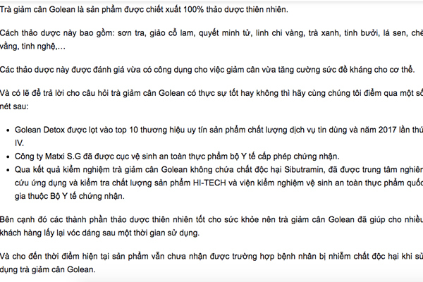 Trà giảm cân chứa chất cấm, bị xử phạt vẫn bán tràn lan