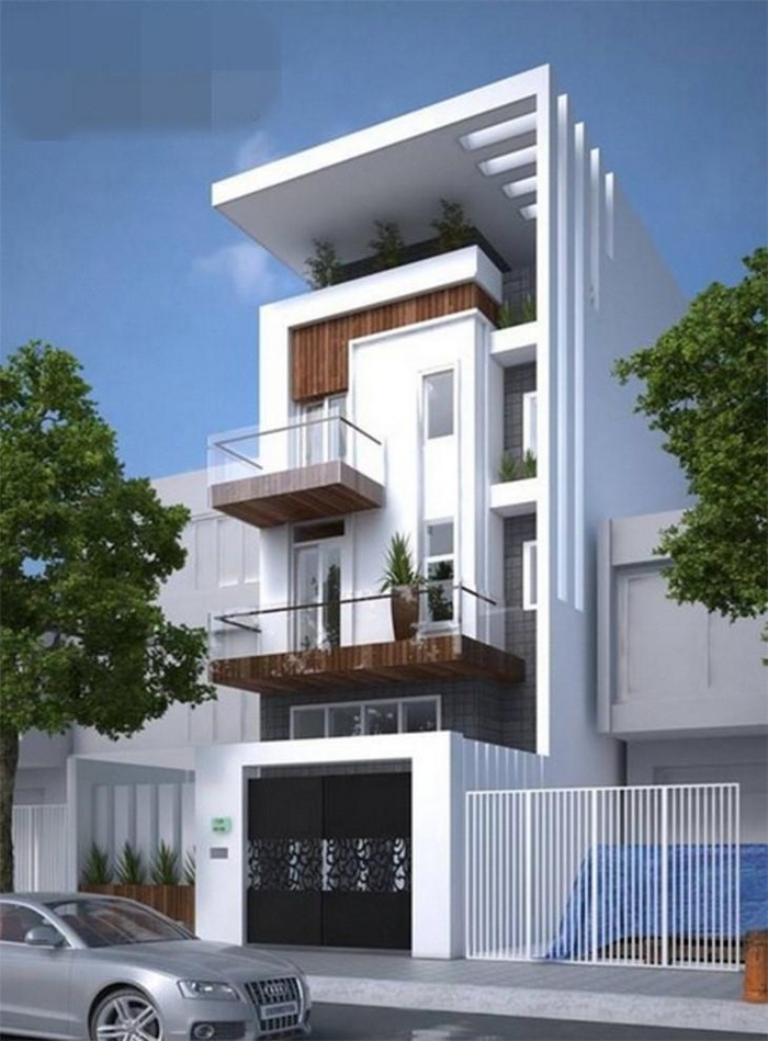 mẫu nhà phố sang trọng