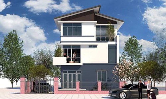 mái lệch đổ bê tông chịu lực