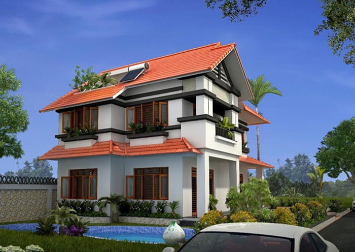 mẫu biệt thự vườn có thiết kế đơn giản