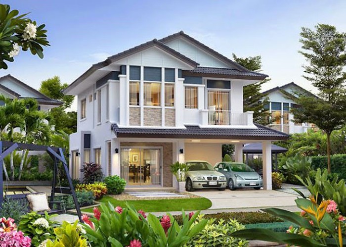 mẫu biệt thự vườn sang trọng, tiện nghi