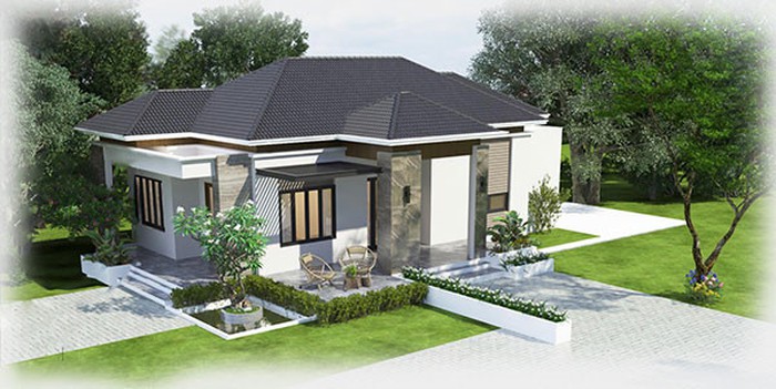 biệt thự vườn phong cách hiện đại