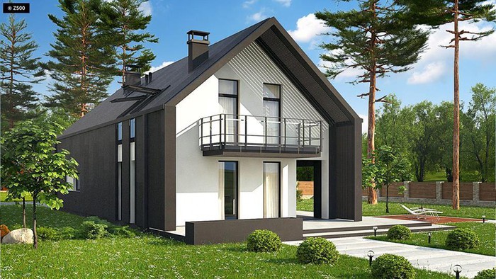 nhà cấp 4 mái tôn phong cách châu Âu