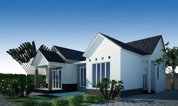 nhà cấp 4 thoáng đẹp