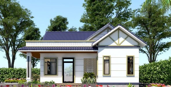 biệt thự 1 tầng mái Thái