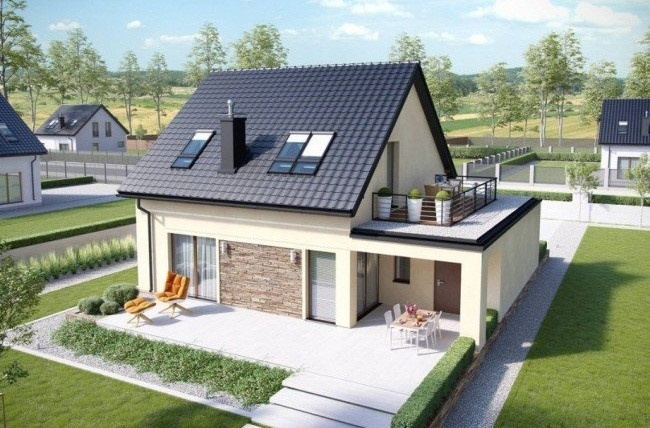 nhà cấp 4 mái ngói truyền thống
