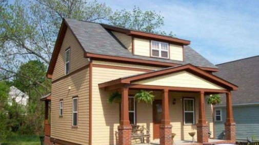 Mẫu nhà cấp 4 có gác lửng phong cách kiến trúc châu Âu