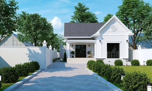 nhà một tầng hình chữ L