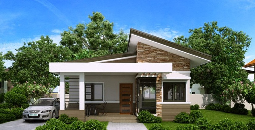 nhà cấp 4 mái lệch