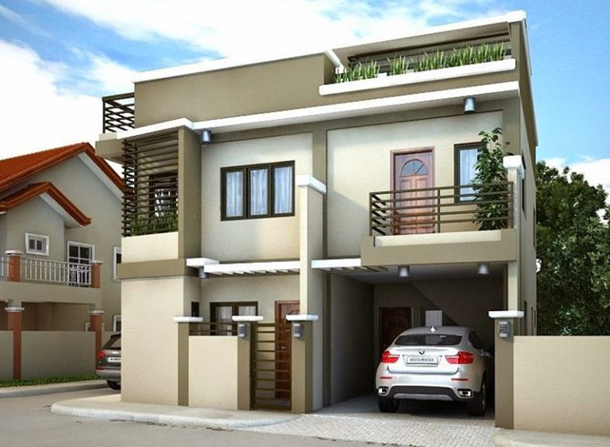 Mẫu nhà phố 2 tầng tiện nghi