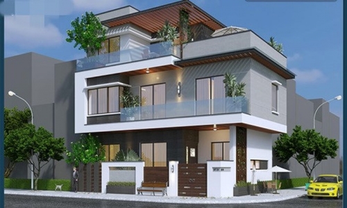 nhà phố 2 tầng