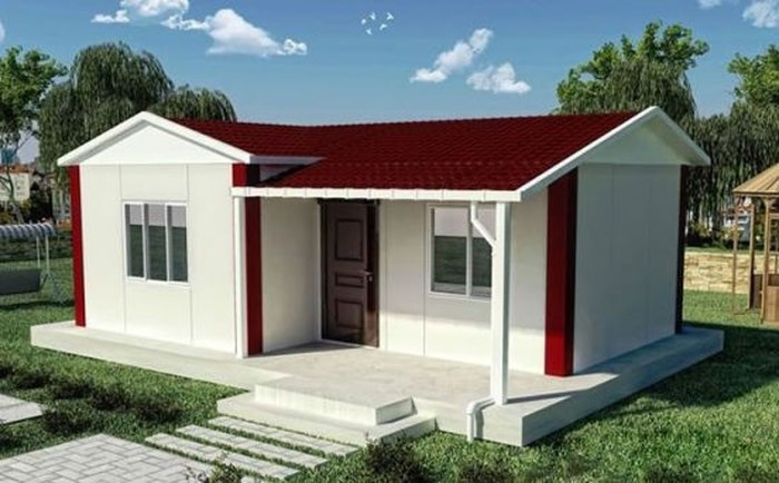 Mẫu nhà cấp 4 mái tôn có thiết kế đơn giản